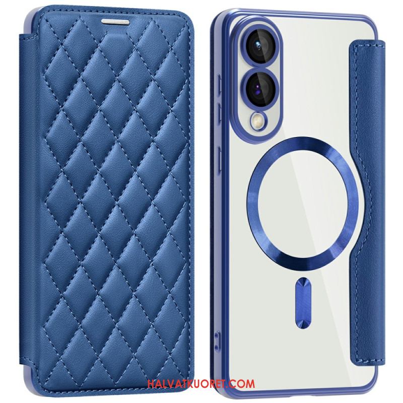 Nahkakotelo Samsung Galaxy S25 5g Edge Puhelinkuoret Tikattu Magsafe-yhteensopiva