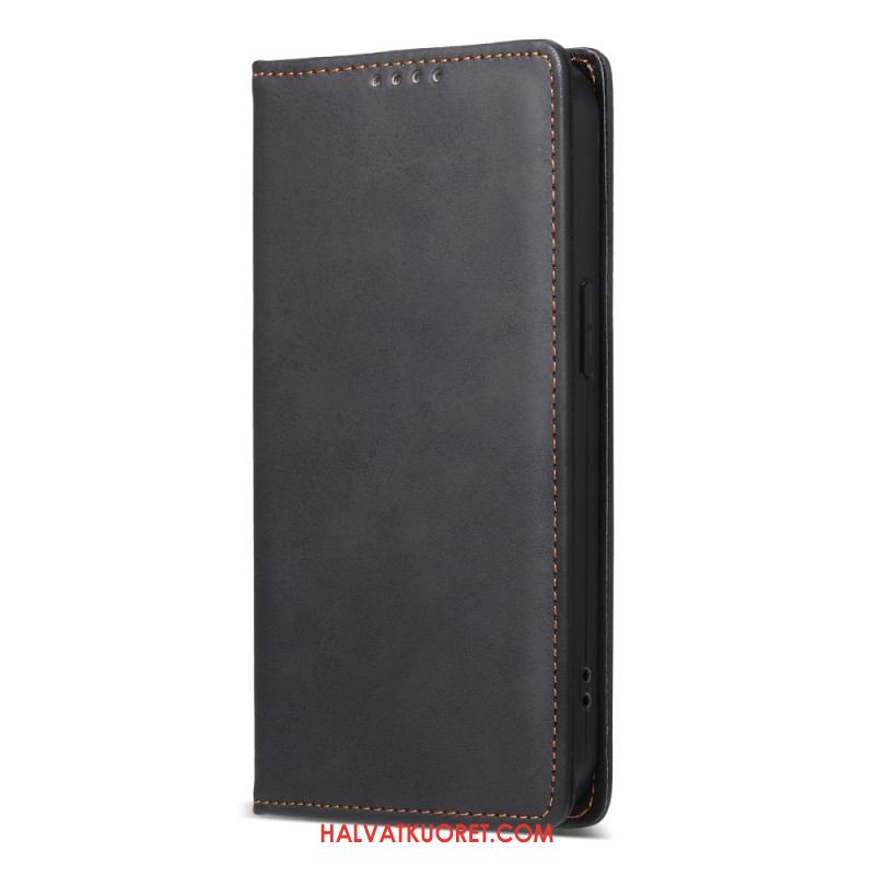 Nahkakotelo Samsung Galaxy S25 5g Edge Rfid-suojattu Tekonahka Suojakuori