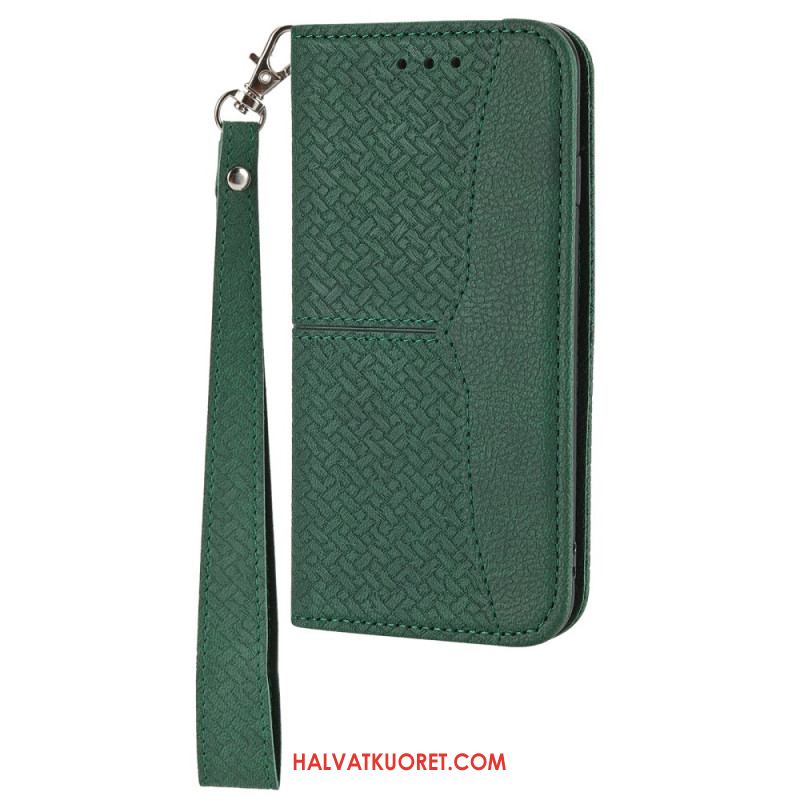 Nahkakotelo Samsung Galaxy S25 5g Hieno Reunus