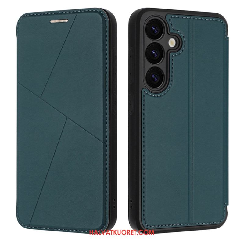 Nahkakotelo Samsung Galaxy S25 5g Magneettinen Suljin Ja Korttipaikat