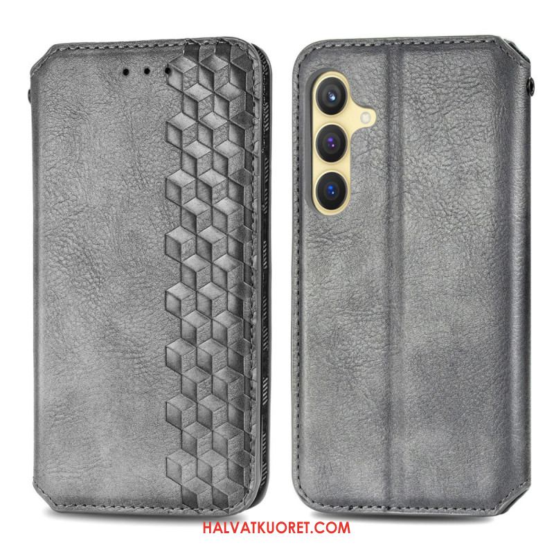 Nahkakotelo Samsung Galaxy S25 5g Mokkanahkajäljitelmä Suojakuori