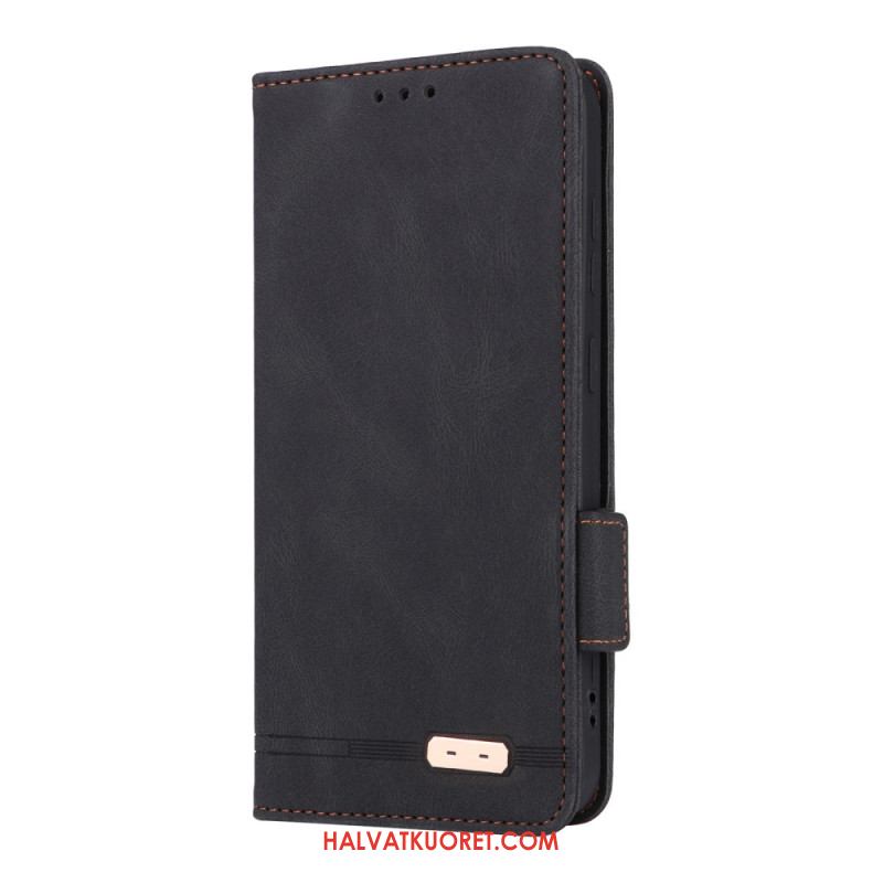 Nahkakotelo Samsung Galaxy S25 5g Retro Mokkanahkaefekti