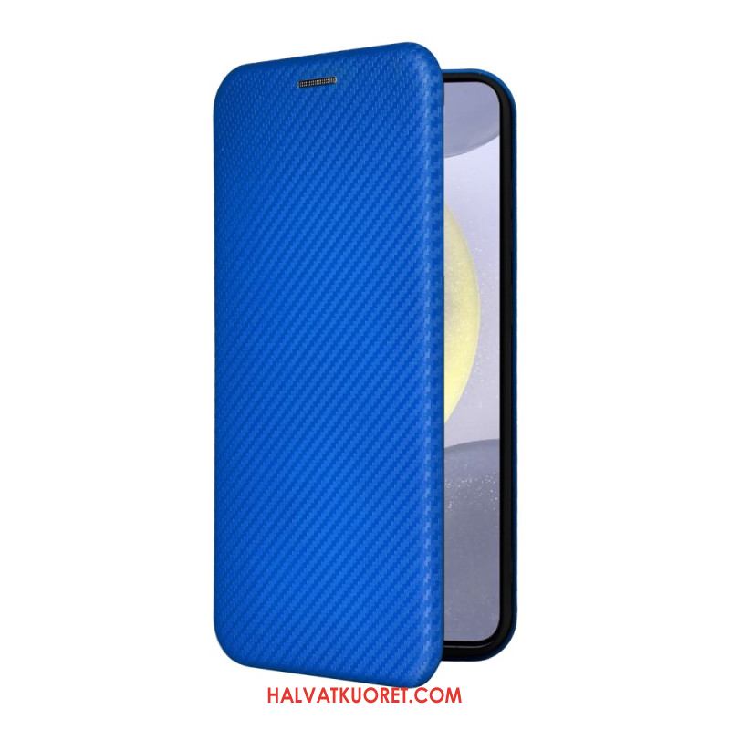 Nahkakotelo Samsung Galaxy S25 Fe Hiilikuitu