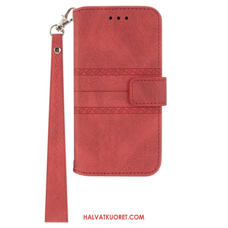 Nahkakotelo Samsung Galaxy S25 Plus 5g Friisi Ja Hihna