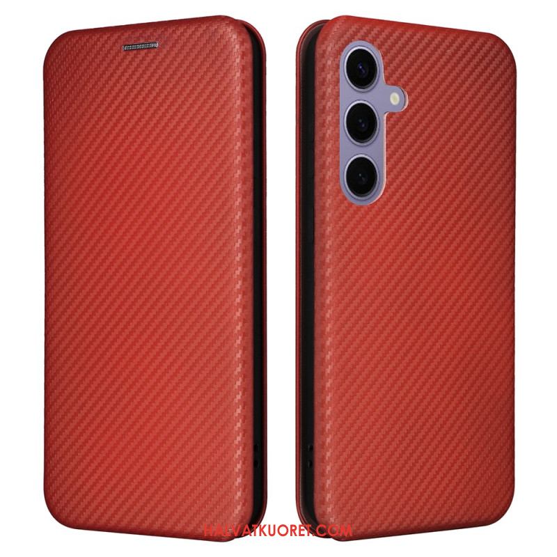 Nahkakotelo Samsung Galaxy S25 Plus 5g Hiilikuitu