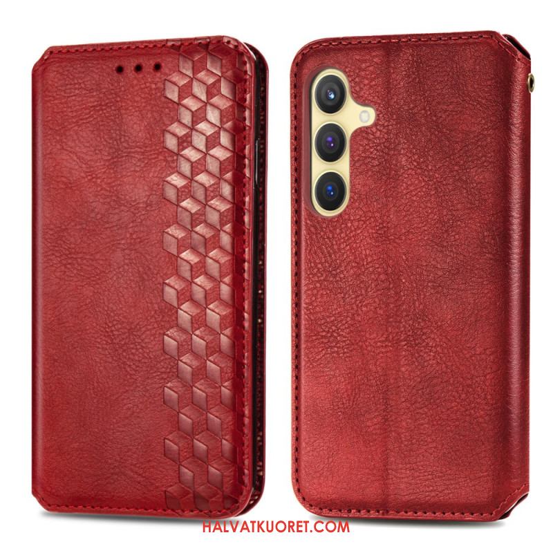 Nahkakotelo Samsung Galaxy S25 Plus 5g Puhelinkuoret Mokkanahkaefekti Friisi