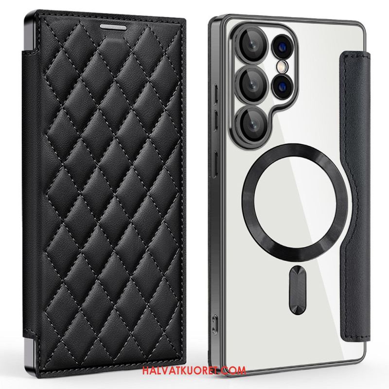 Nahkakotelo Samsung Galaxy S25 Ultra 5g Magsafe-yhteensopiva Tikattu