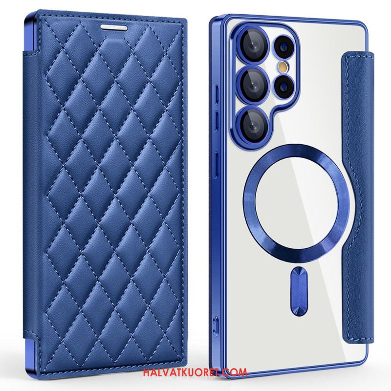 Nahkakotelo Samsung Galaxy S25 Ultra 5g Magsafe-yhteensopiva Tikattu