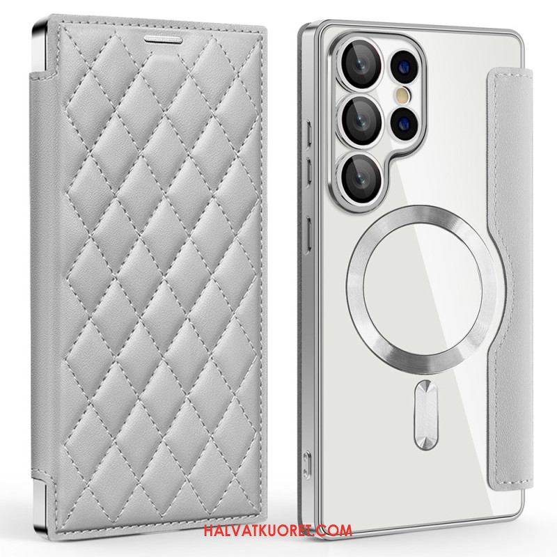Nahkakotelo Samsung Galaxy S25 Ultra 5g Magsafe-yhteensopiva Tikattu