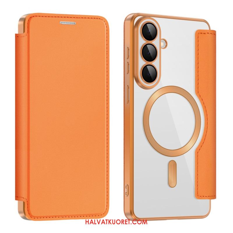 Nahkakotelo Samsung Galaxy S26 Magneettinen Korttikotelo Ja Rfid-suoja Suojakuori