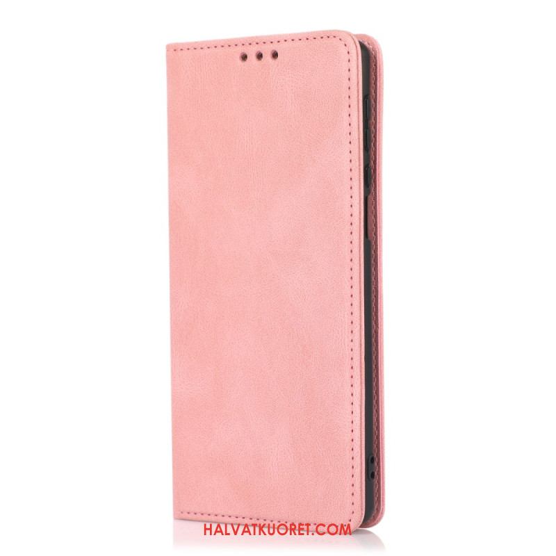 Nahkakotelo Samsung Galaxy S26 Mokkanahkakuvioinen Suojakuori