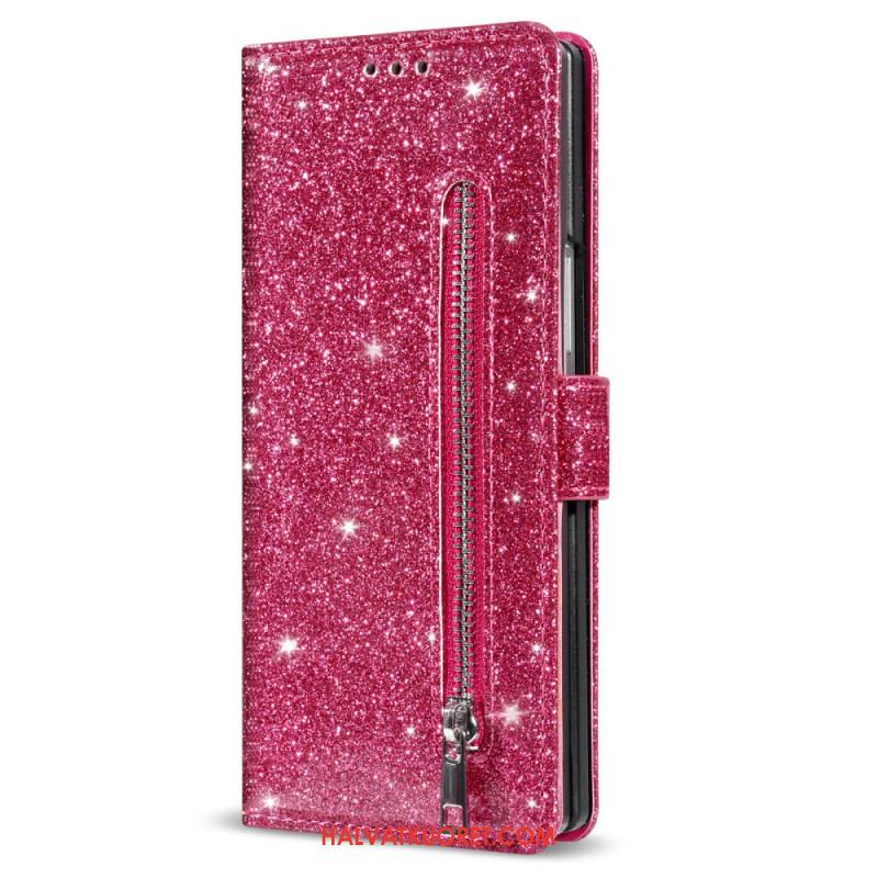 Nahkakotelo Samsung Galaxy Z Fold 7 Kimaltava