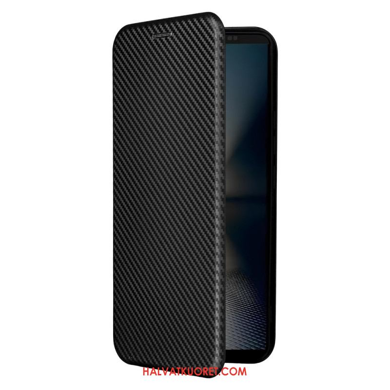 Nahkakotelo Sony Xperia 1 Vii Hiilikuitu