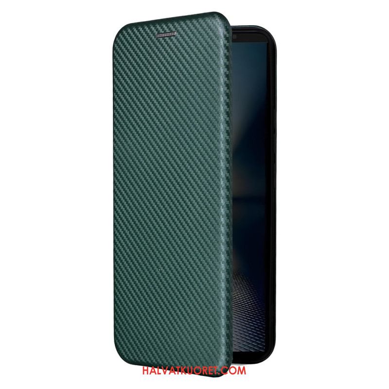 Nahkakotelo Sony Xperia 1 Vii Hiilikuitu