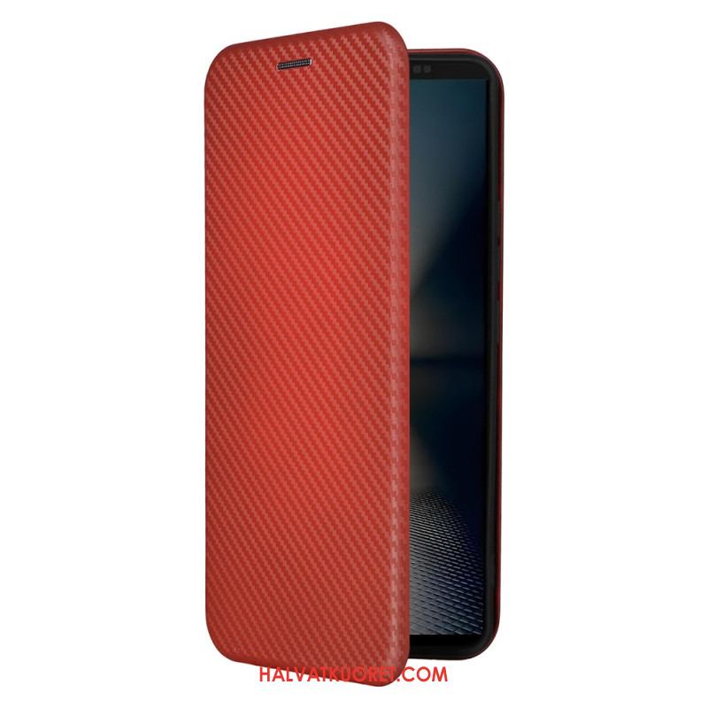 Nahkakotelo Sony Xperia 1 Vii Hiilikuitu