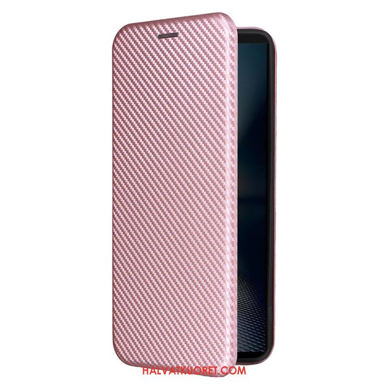 Nahkakotelo Sony Xperia 1 Vii Hiilikuitu