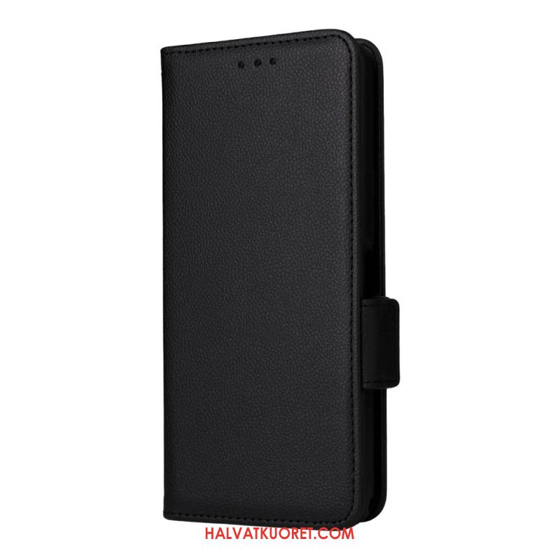 Nahkakotelo Sony Xperia 1 Vii Litsikuvio Hihnalla