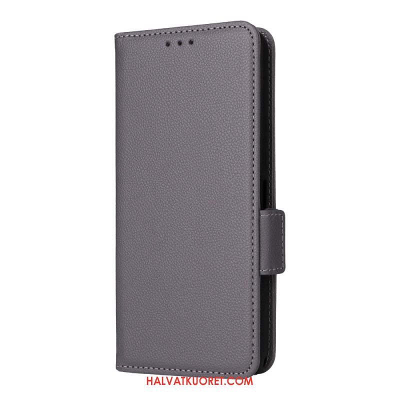 Nahkakotelo Sony Xperia 1 Vii Litsikuvio Hihnalla