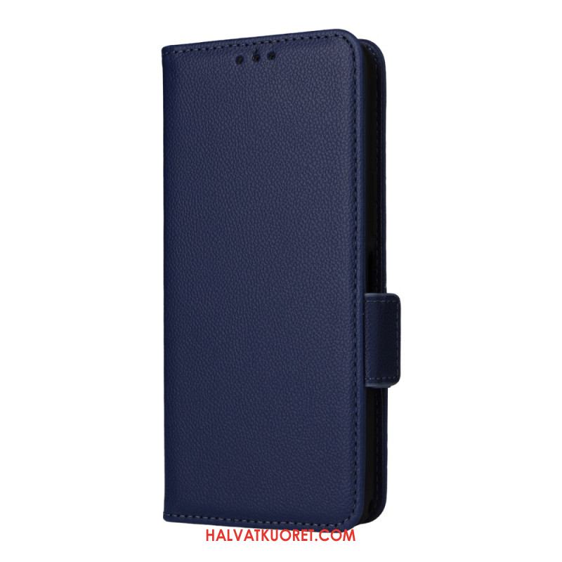 Nahkakotelo Sony Xperia 1 Vii Litsikuvio Hihnalla