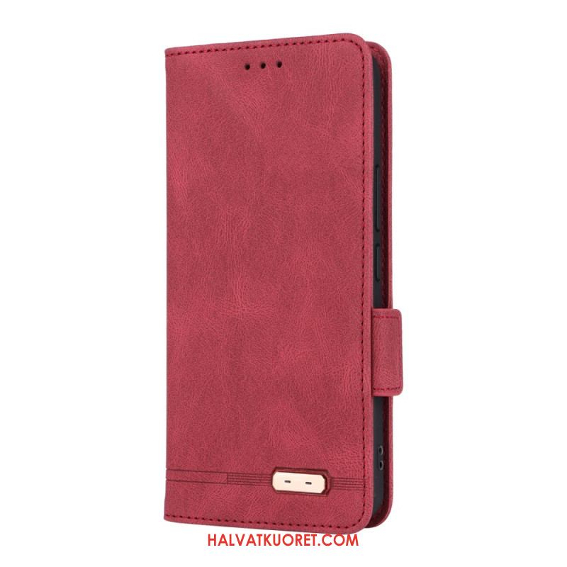 Nahkakotelo Xiaomi 15 Lompakko Metallisella Koristeella