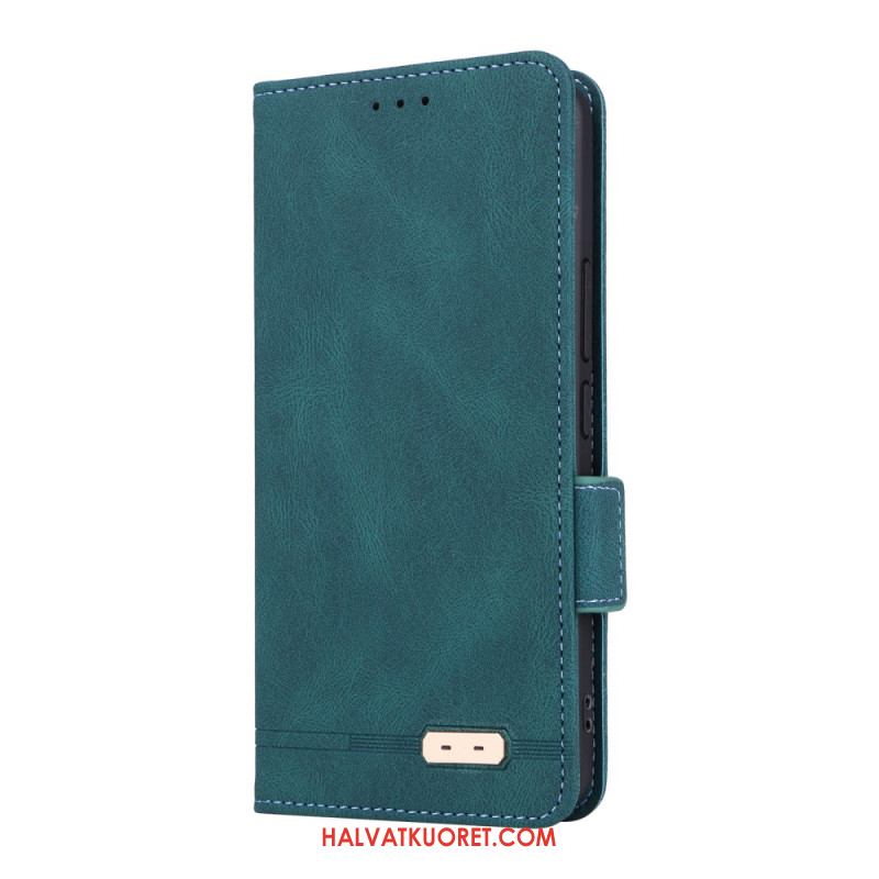 Nahkakotelo Xiaomi 15 Lompakko Metallisella Koristeella