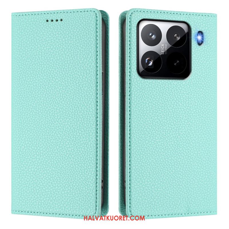 Nahkakotelo Xiaomi 15 Pro Rfid-suojattu Tekonahka
