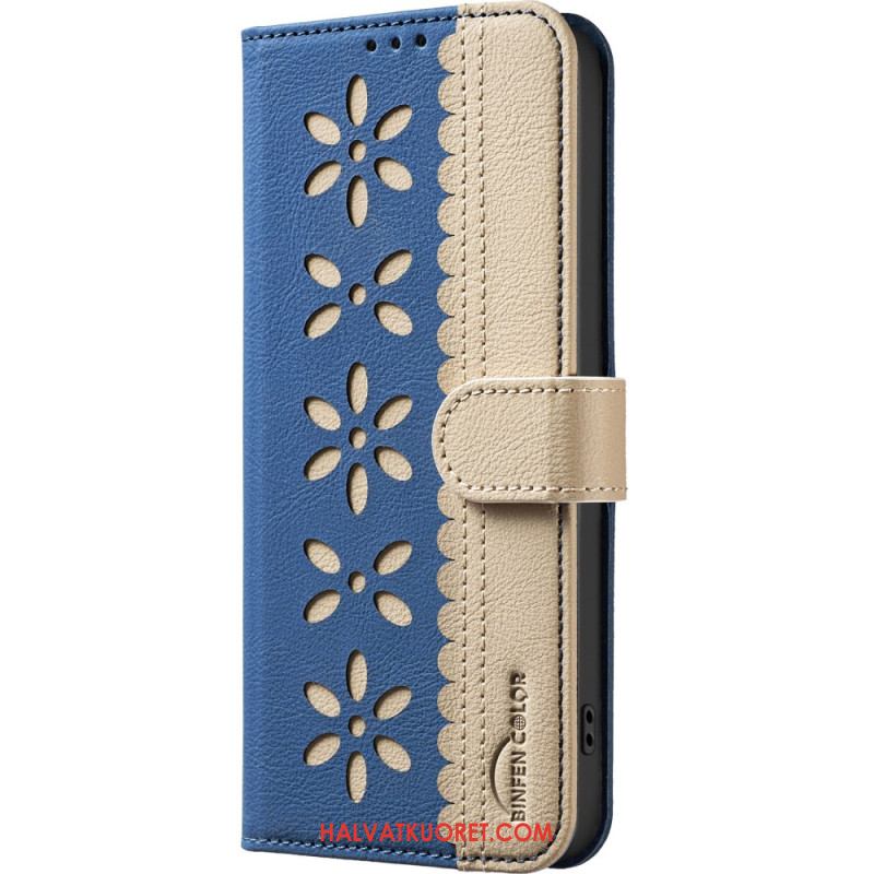 Nahkakotelo Xiaomi 15t Kukallinen Binfen Color