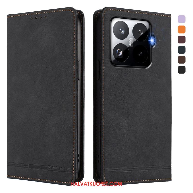 Nahkakotelo Xiaomi 15t Pro Rfid-suojattu