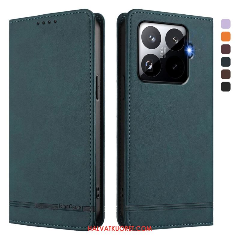 Nahkakotelo Xiaomi 15t Pro Rfid-suojattu