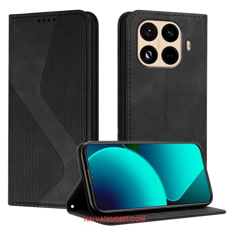 Nahkakotelo Xiaomi 15t Pro S-muotoinen