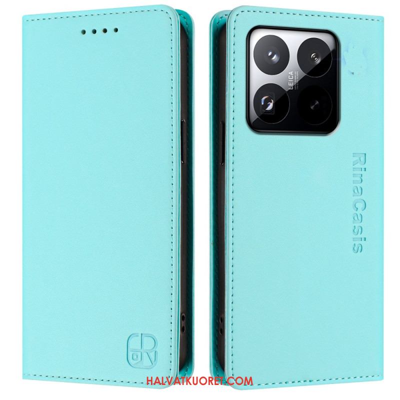 Nahkakotelo Xiaomi 15t Rfid-lompakko