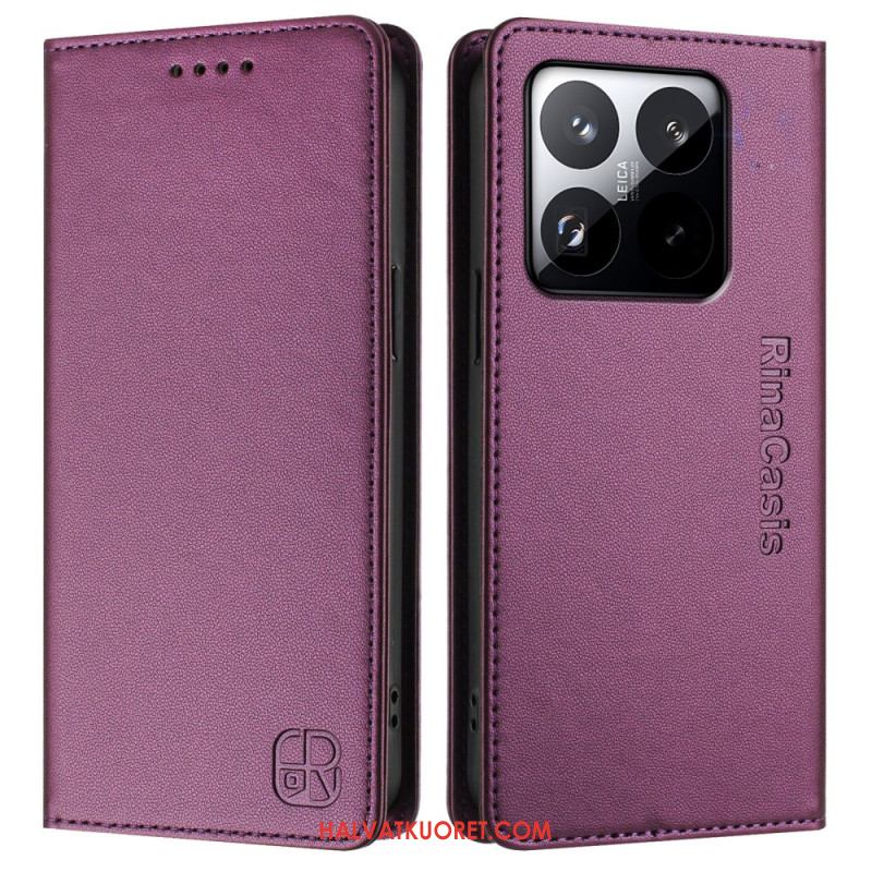 Nahkakotelo Xiaomi 15t Rfid-lompakko