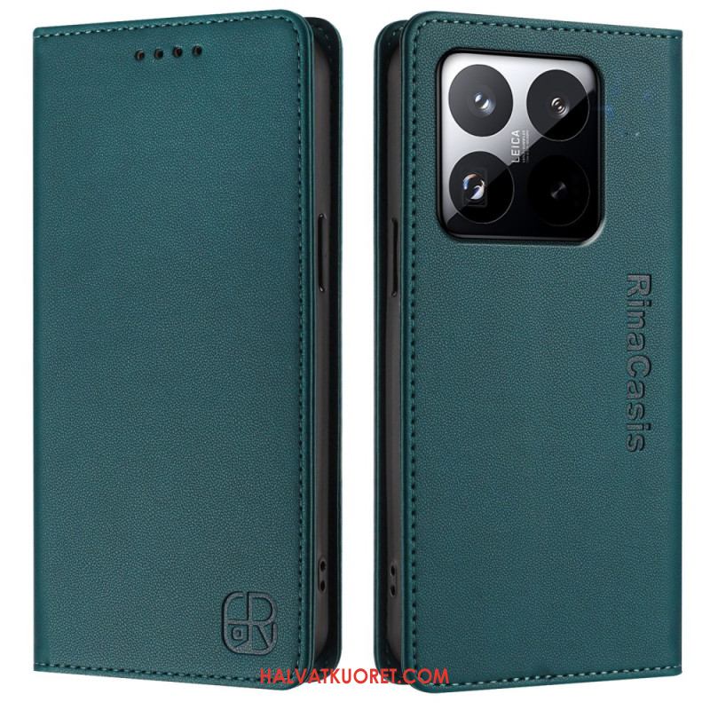 Nahkakotelo Xiaomi 15t Rfid-lompakko