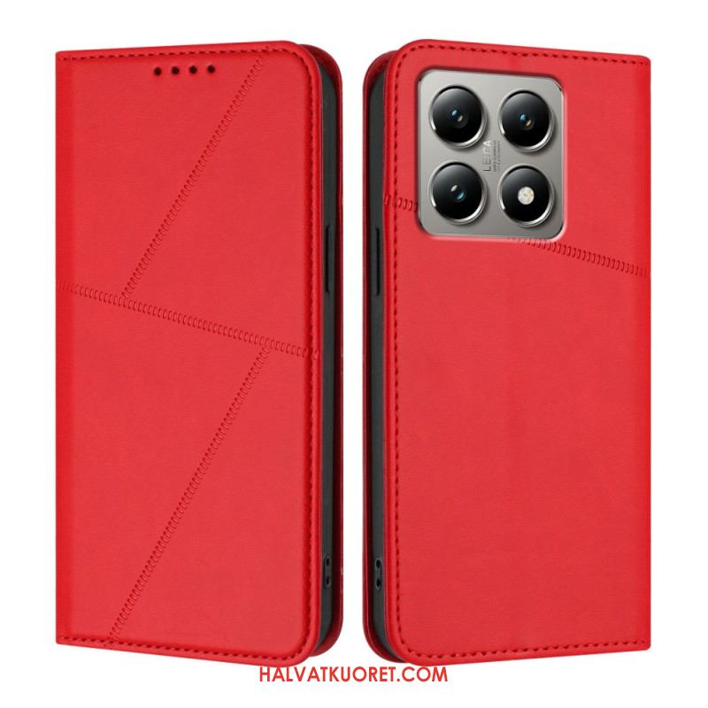 Nahkakotelo Xiaomi 15t Viivat Suojakuori