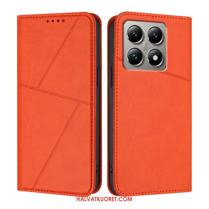 Nahkakotelo Xiaomi 15t Viivat Suojakuori