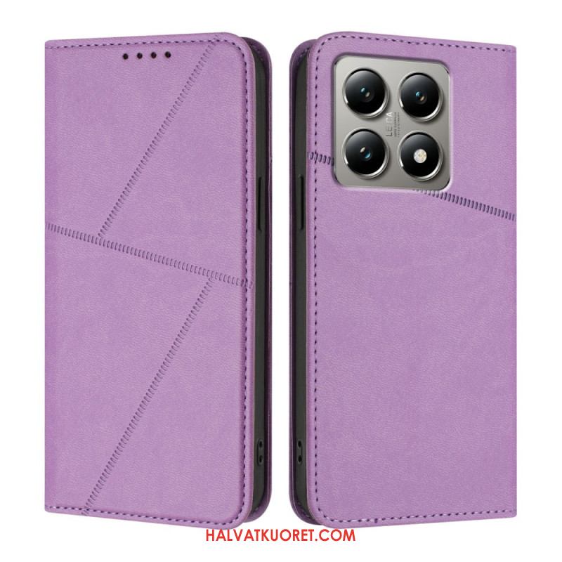 Nahkakotelo Xiaomi 15t Viivat Suojakuori