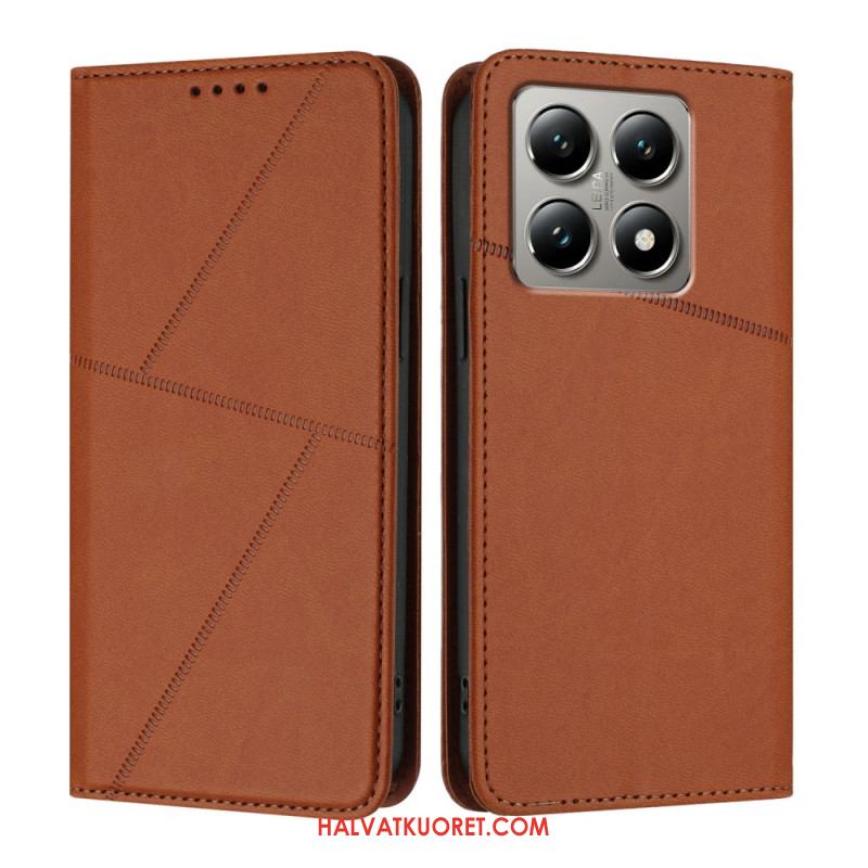 Nahkakotelo Xiaomi 15t Viivat Suojakuori