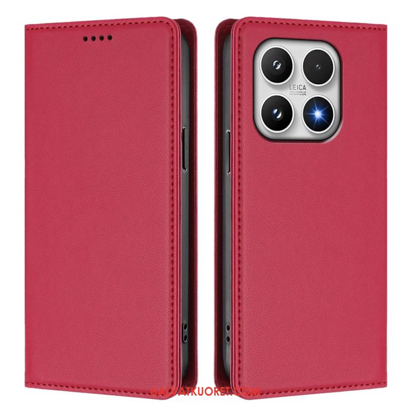 Nahkakotelo Xiaomi 17 Magneettinen Suljin Ja Rfid-suojaus