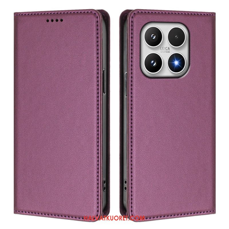 Nahkakotelo Xiaomi 17 Magneettinen Suljin Ja Rfid-suojaus