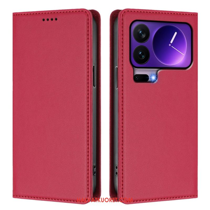 Nahkakotelo Xiaomi 17 Pro Magneettinen Suljin Ja Rfid-suojaus