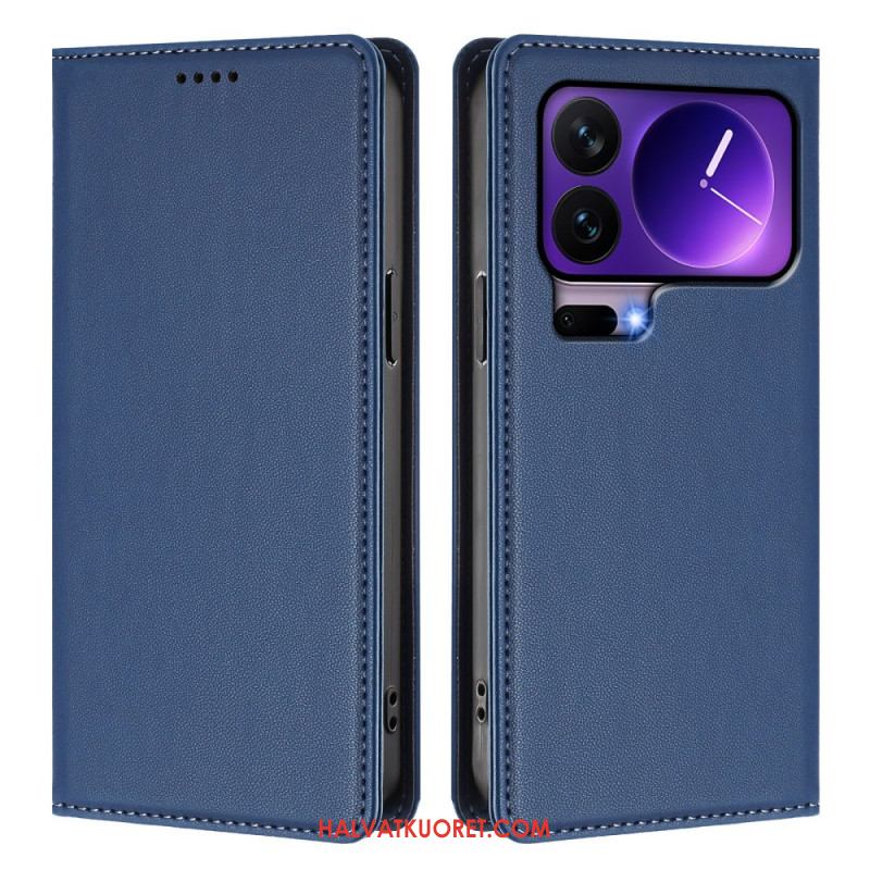 Nahkakotelo Xiaomi 17 Pro Magneettinen Suljin Ja Rfid-suojaus