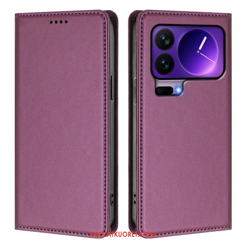 Nahkakotelo Xiaomi 17 Pro Magneettinen Suljin Ja Rfid-suojaus