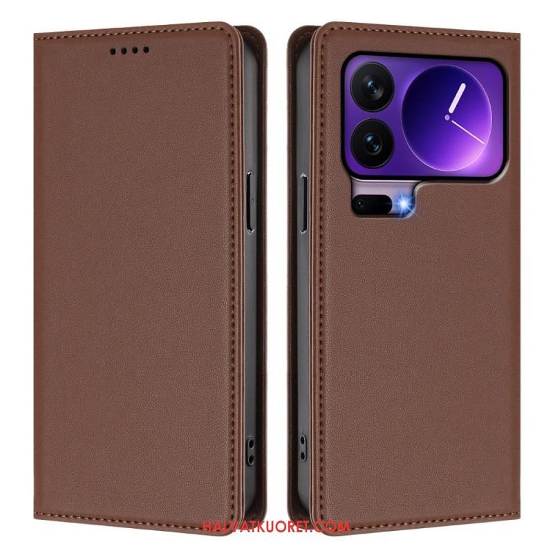 Nahkakotelo Xiaomi 17 Pro Magneettinen Suljin Ja Rfid-suojaus