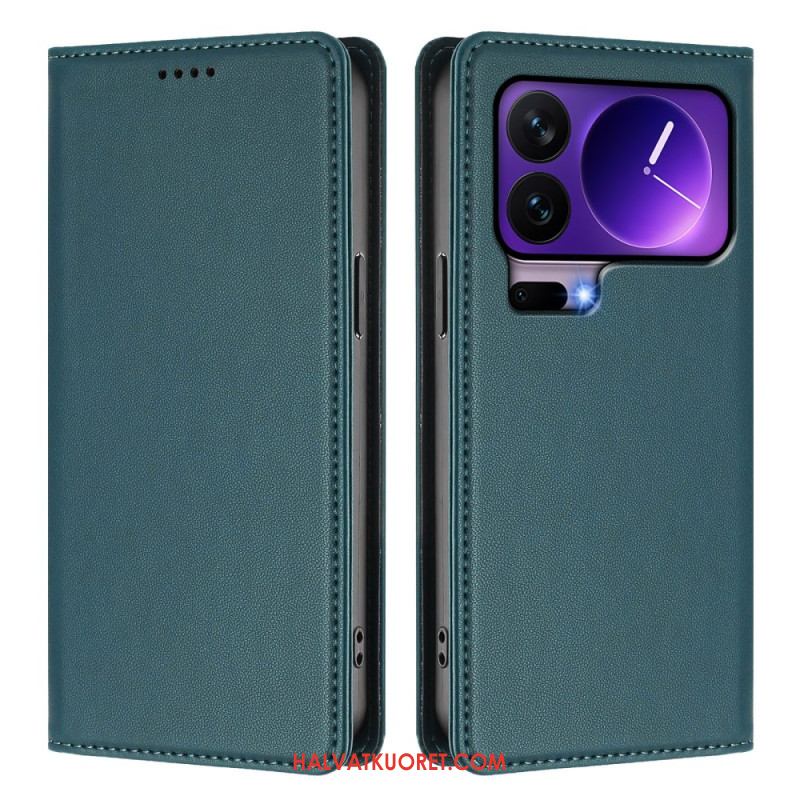 Nahkakotelo Xiaomi 17 Pro Magneettinen Suljin Ja Rfid-suojaus