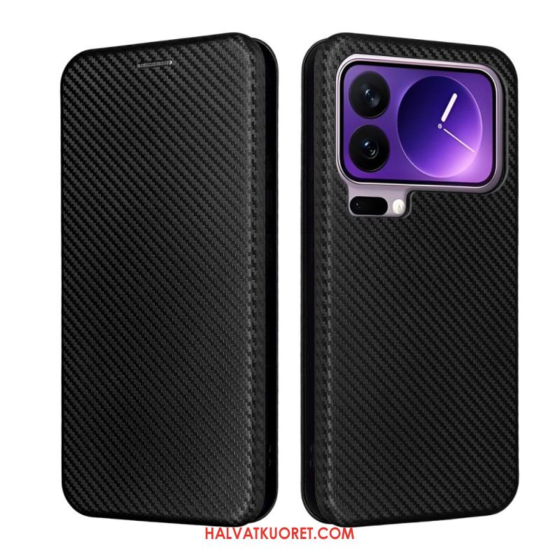 Nahkakotelo Xiaomi 17 Pro Max Hiilikuitu