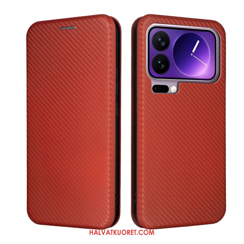 Nahkakotelo Xiaomi 17 Pro Max Hiilikuitu