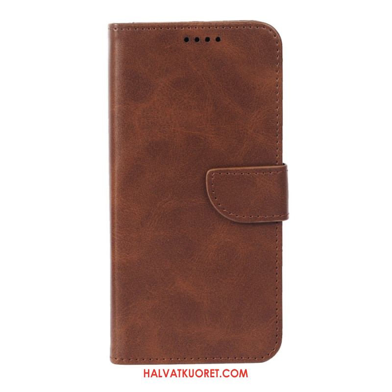 Nahkakotelo Xiaomi 17 Pro Max Jalusta Ja Magneettinen Suljin