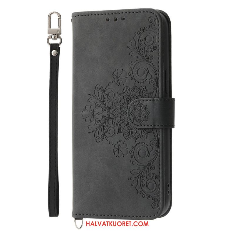 Nahkakotelo Xiaomi 17 Pro Max Pitsi Hihnalla Ja Olkahihnalla