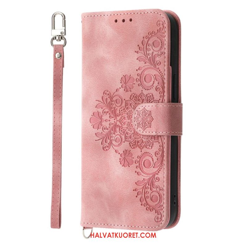 Nahkakotelo Xiaomi 17 Pro Max Pitsi Hihnalla Ja Olkahihnalla