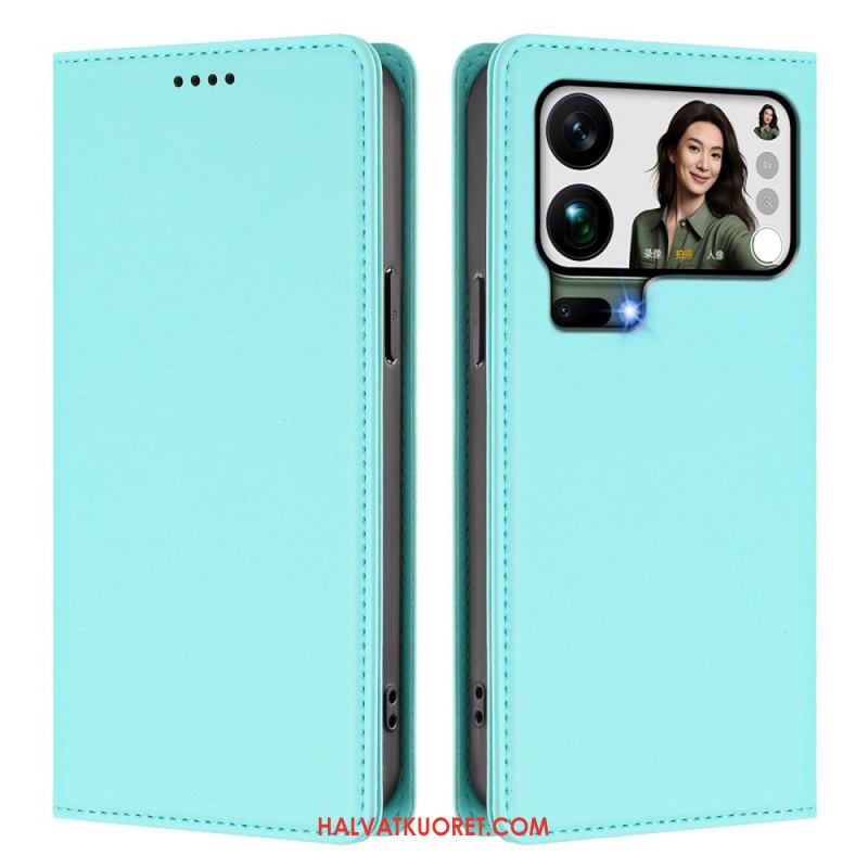 Nahkakotelo Xiaomi 17 Pro Max Puhelinkuoret Magneettinen Suljin Ja Rfid-suojaus